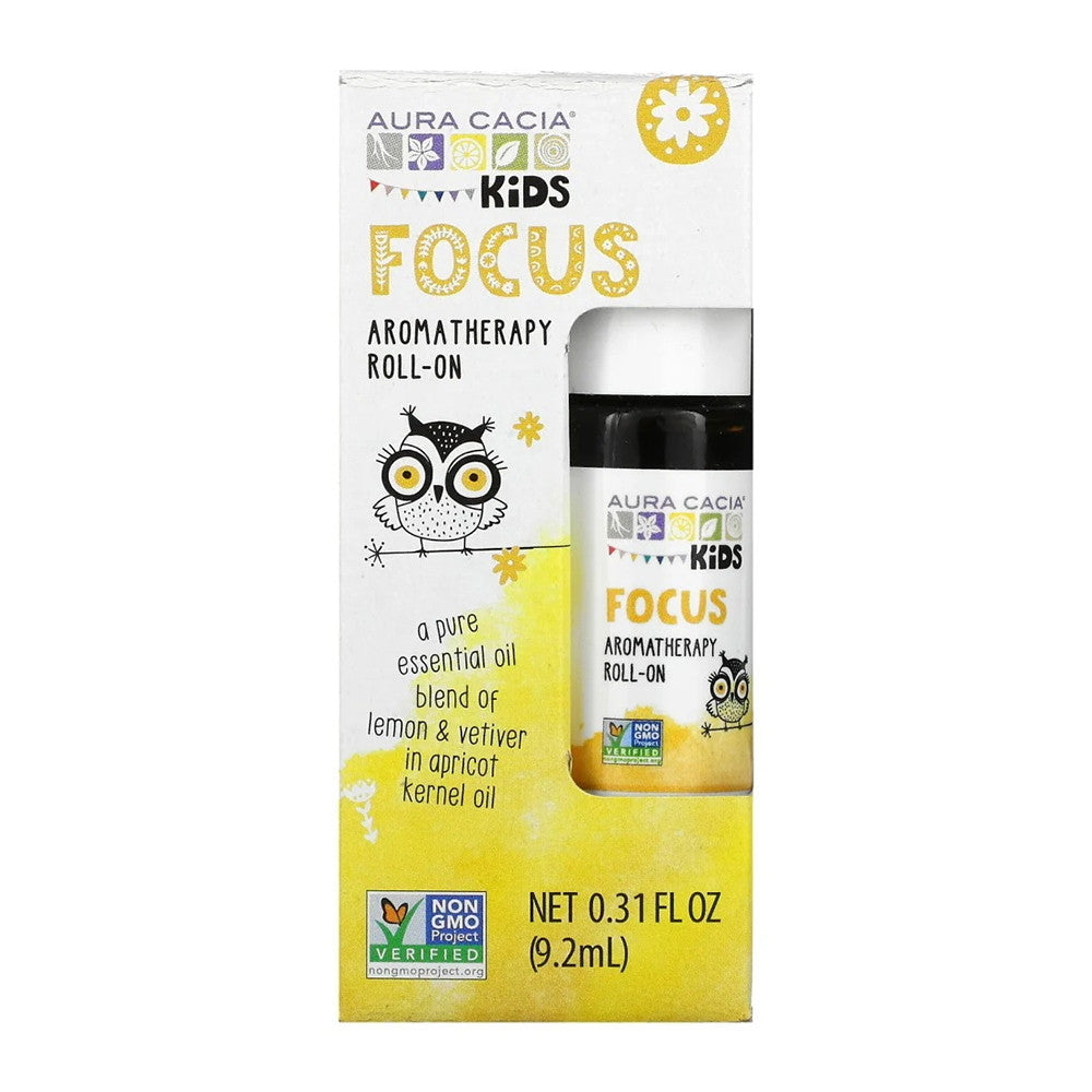 Aura Cacia Kids Focus Aromatherapy Roll-On, 0.31 Oz